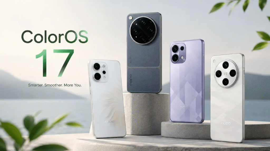 OPPO ColorOS 17 latest update with new features, AI improvements, and smartphone interface
