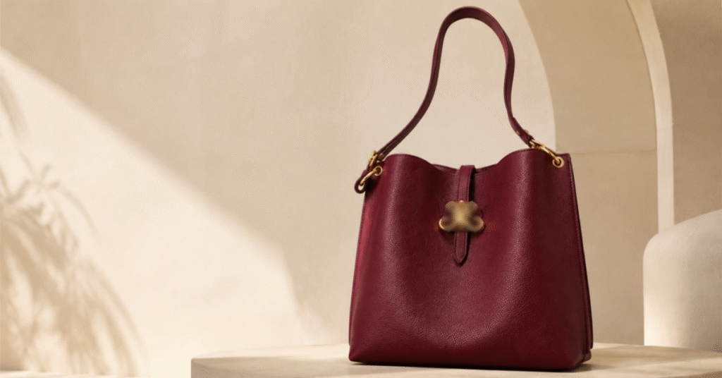 Luxury handbag brand branding strategy in 2026 featuring premium design, packaging, and visual identity