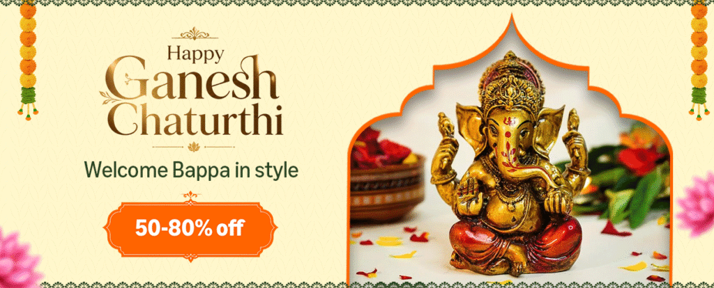 Ganesh Chaturthi Online Shopping Discounts 2026 - best festive deals and online shopping offers